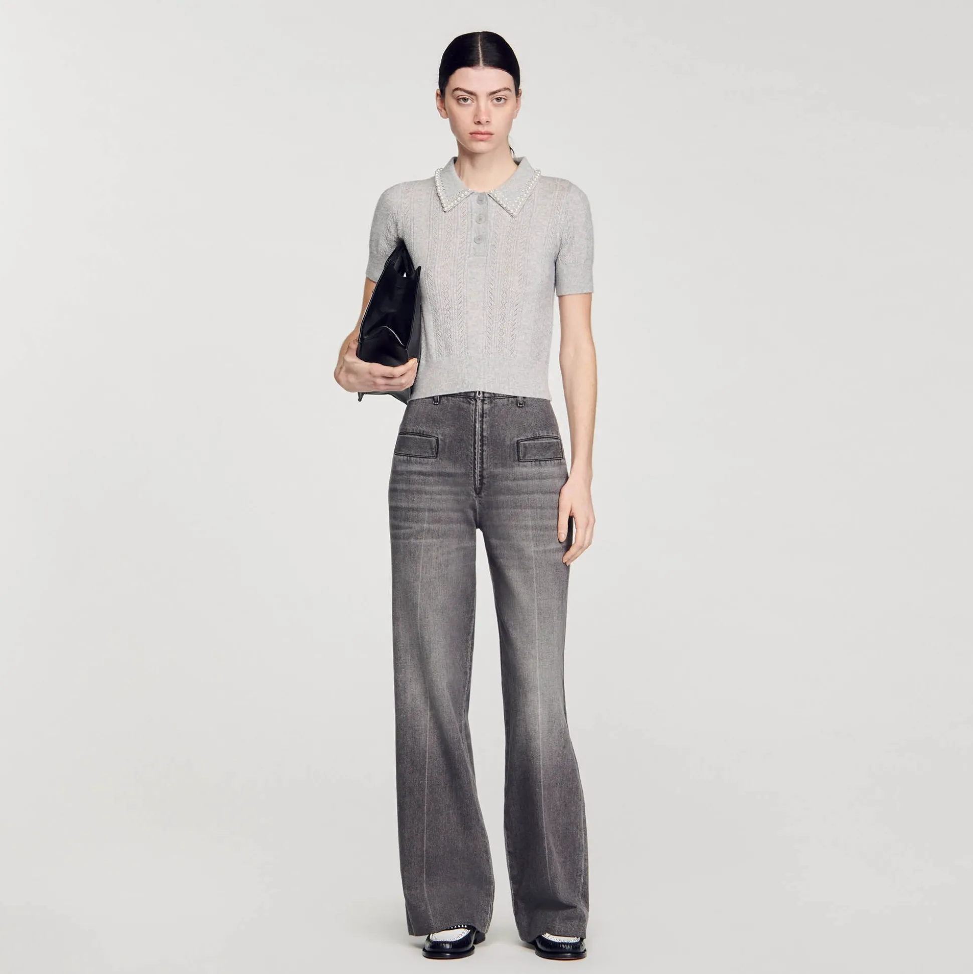 sueter_curto_tipo_polo_0-1.webp Sandro Paris Sueter Curto Tipo Polo-Mulheres Suéteres E Cardigans