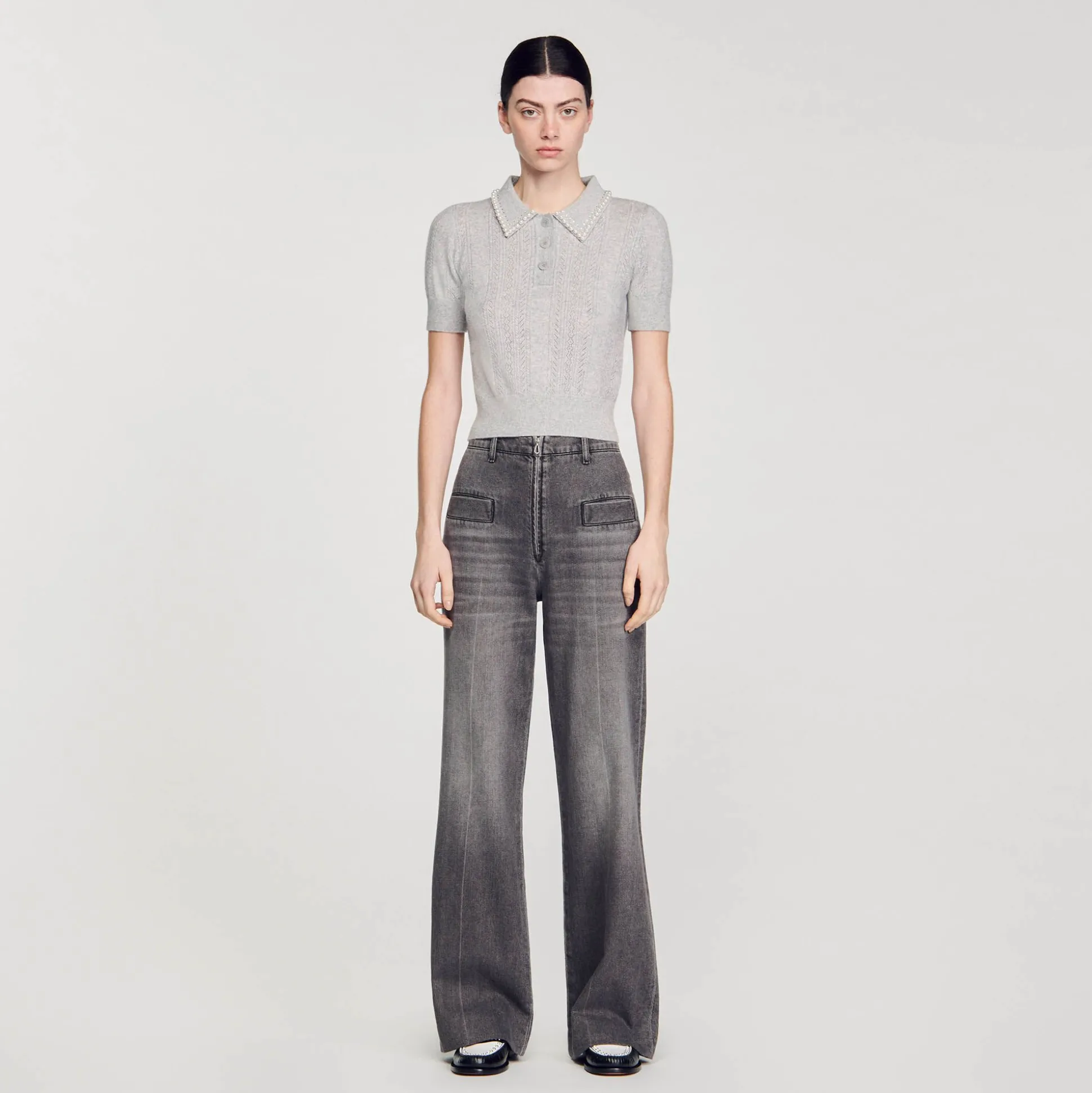 sueter_curto_tipo_polo_1-1.webp Sandro Paris Sueter Curto Tipo Polo-Mulheres Suéteres E Cardigans