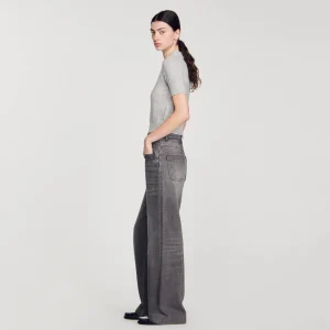 Sandro Paris Sueter Curto Tipo Polo-Mulheres Suéteres E Cardigans