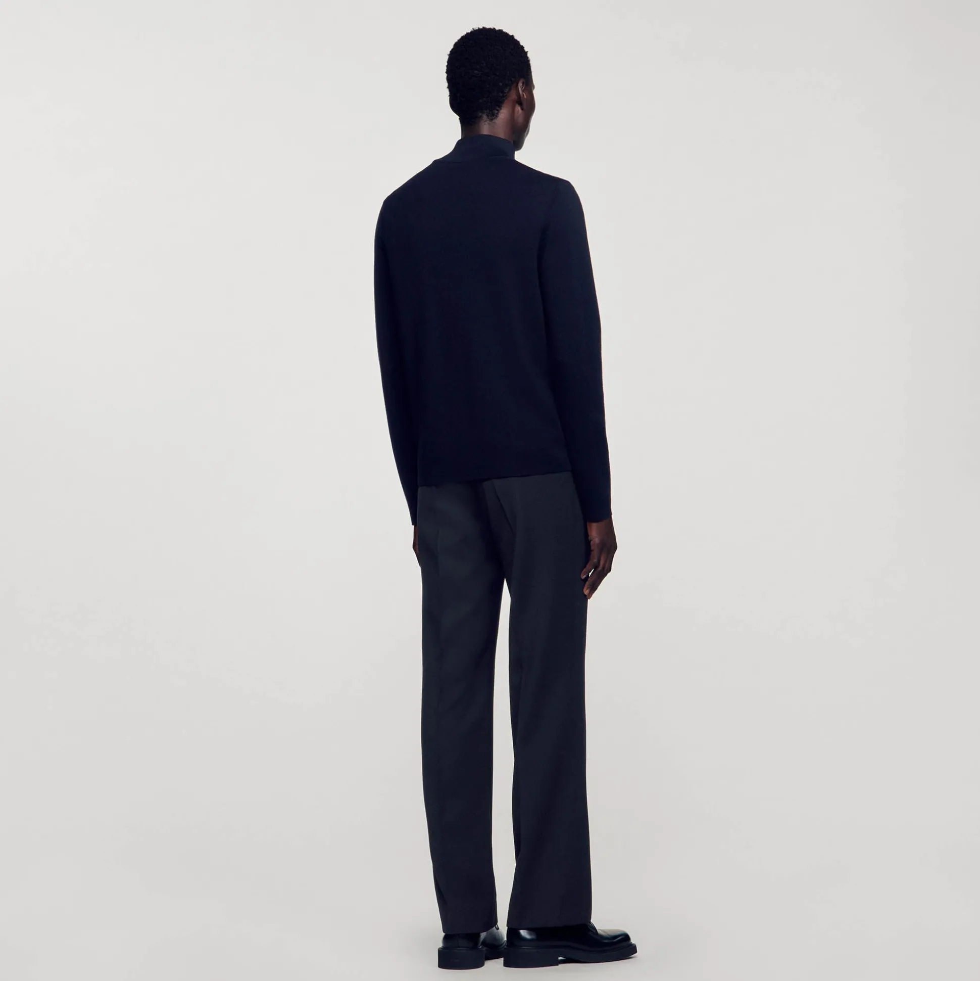 sueter_de_la_com_ziper_4.webp Sandro Paris Sueter De La Com Ziper-Homem Suéteres E Coletes