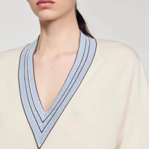 Sandro Paris Sueter De La E Caxemira-Mulheres Suéteres E Cardigans
