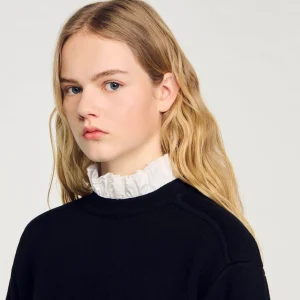 Sandro Paris Sueter De Malha Com Gola Alta-Mulheres Suéteres E Cardigans