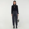 Sandro Paris Top De Musselina-Mulheres Tops E Camisas