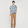 Sandro Paris T-Shirt De Algodao Com Flores-Homem Camisetas E Pólos