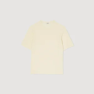 Sandro Paris T-Shirt De Malha Felpuda-Homem Camisetas E Pólos