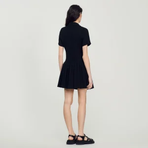 Sandro Paris Vestido Curto De Tweed-Mulheres Vestidos