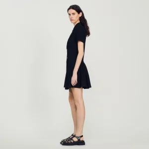 Sandro Paris Vestido Curto De Tweed-Mulheres Vestidos