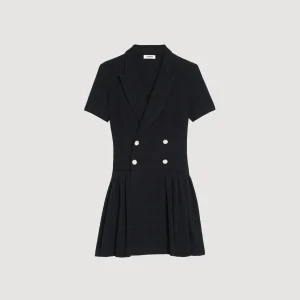 Sandro Paris Vestido Curto De Tweed-Mulheres Vestidos