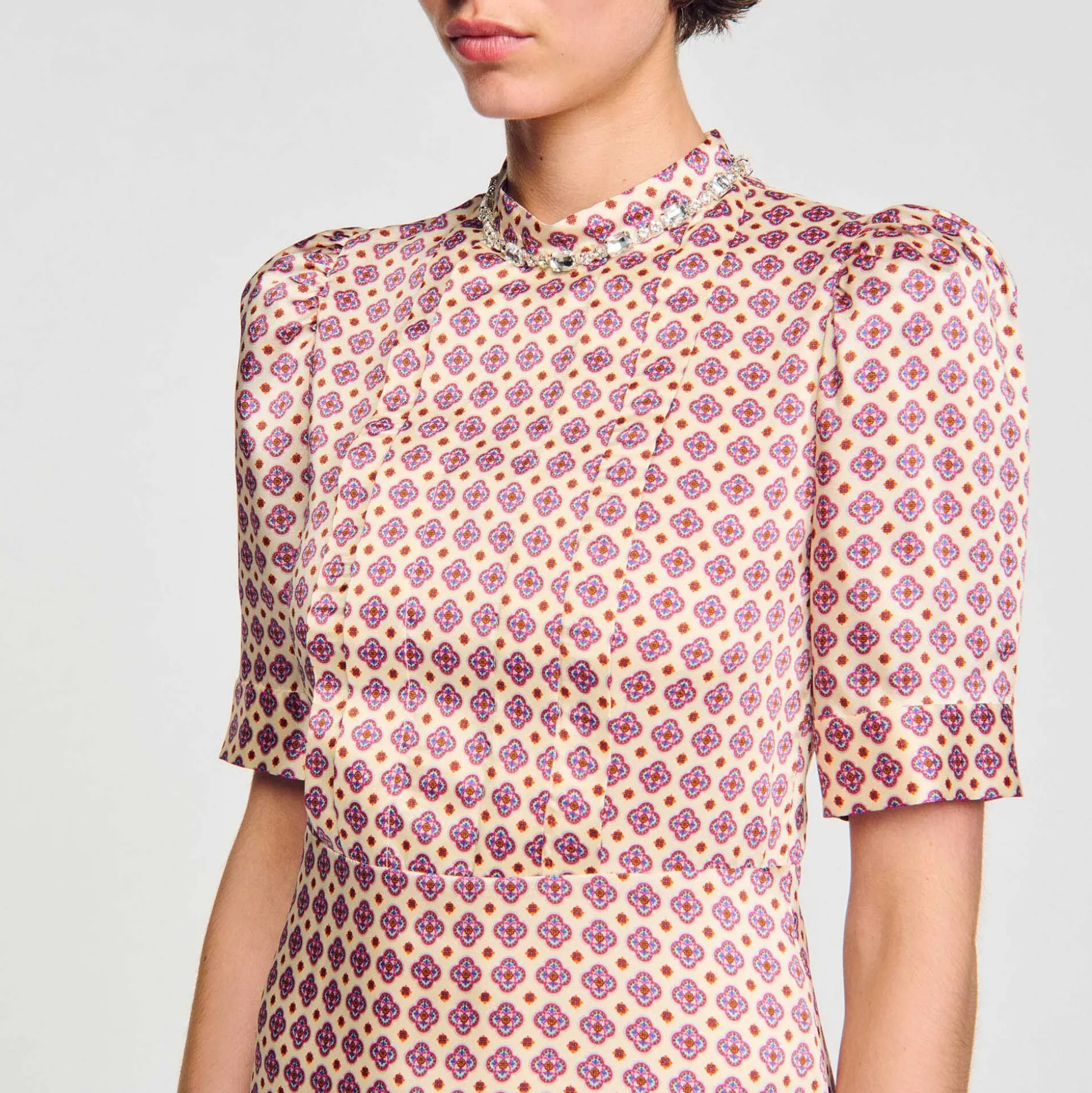 vestido_curto_estampado_2-1.webp Sandro Paris Vestido Curto Estampado-Mulheres Vestidos