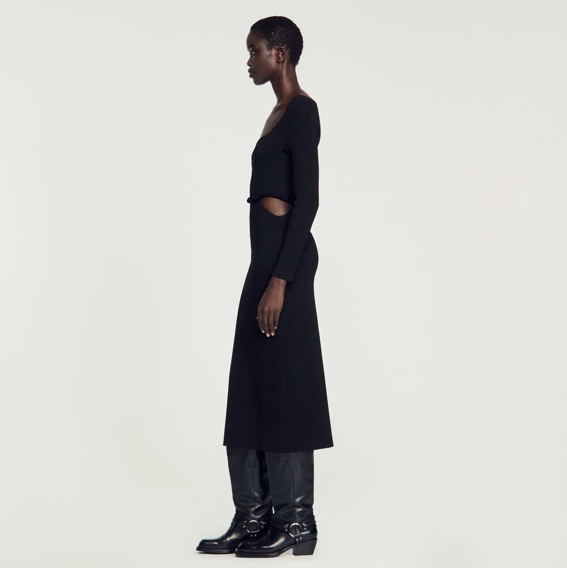 vestido_midi_vazado_5.webp Sandro Paris Vestido Midi Vazado-Mulheres Vestidos