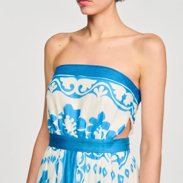 Sandro Paris Vestido Sem Alcas-Mulheres Vestidos