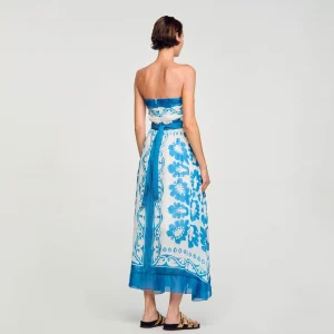 Sandro Paris Vestido Sem Alcas-Mulheres Vestidos